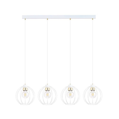 Lampa wisząca GINO 4 WHITE/GOLD