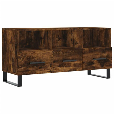 vidaXL Szafka pod TV, przydymiony dąb, 102x36x50 cm