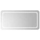 vidaXL Lustro łazienkowe z LED, 50x100 cm