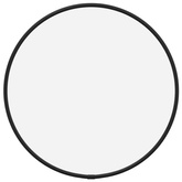 vidaXL Lustro ścienne, czarne, Ø 30 cm, okrągłe