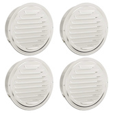 Pokrywy wentylacyjne 4 pcs Srebrny 150 mm Stal nierdzewna