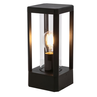 Lampa ogrodowa CISSUS – czarna metalowa lampa stojąca E27 IP54 - nowoczesne oświetlenie zewnętrzne