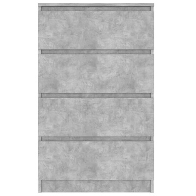 vidaXL Komoda, szarość betonu, 60x35x98,5 cm, materiał drewnopochodny