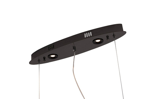 Designerska Lampa Wisząca czarna Swarovski Adani AD218