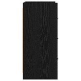 Bufet Czarny dąb 75 x 33 x 80 cm Drewno inżynieryjne