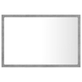 vidaXL Lustro łazienkowe LED, szarość betonu, 60x8,5x37 cm, akryl
