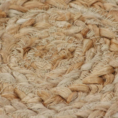 vidaXL Dywan pleciony z juty, 150 cm, okrągły