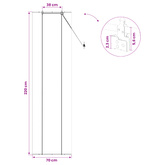 Roleta brązowy 70 x 220 cm Bambus