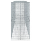 Kosz gabionowy z pokrywą, 650x100x200 cm, galwanizowane żelazo