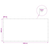 Plandeka z oczkami zielony 6 x 12 m 180 gsm PE