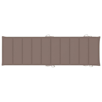 vidaXL Ogrodowy leżak z poduszką, lite drewno akacjowe