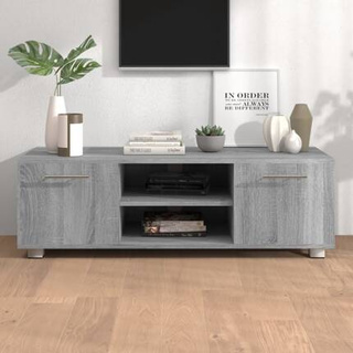 vidaXL Szafka pod TV, szary dąb sonoma, 110x40x35 cm