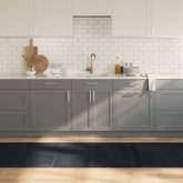 vidaXL Dywan prostokątny, czarny, 80x300 cm, bambusowy