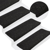 nakładki na schody, 15 szt., 65x24,5x3,5 cm Samoprzylepne