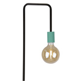 Lampa podłogowa czarno-zielona półka Viper 51-00040