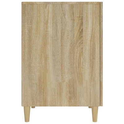 vidaXL Biurko, dąb sonoma, 140x50x75 cm, materiał drewnopochodny wariant 8