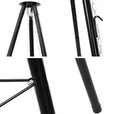 Tripod na ognisko 3 pcs Czarny Stal
