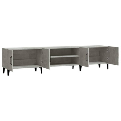 vidaXL Szafka pod TV, szarość betonu, 180x31,5x40 cm