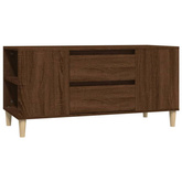 vidaXL Szafka pod TV, brązowy dąb, 102x44,5x50 cm