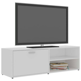 Szafka pod TV, biała, 120x34x37 cm, materiał drewnopochodny vidaXL