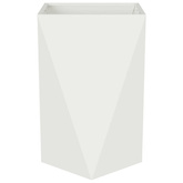 Donica 2 pcs Biały 50 x 50 x 75 cm Stal