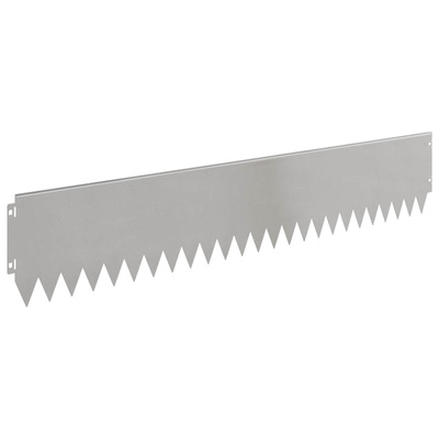 Krawężnik do trawnika 20 szt. 103 x 20 cm Stal srebrny
