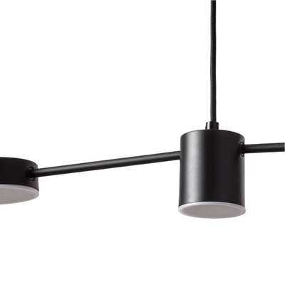 Lampa Wisząca Liniowa Czarna 75cm 18W Abruzzo Gamorra