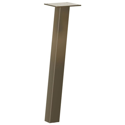 Nogi do stolika kawowego 4 szt. Naturalna stal 42 cm Stal