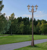 Lampa ogrodowa stojąca K-7009A2/3 CZARNY/ZŁOTY z serii STANDARD