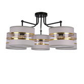Lampa sufitowa biała/chrom 5xE27 Andy 35-00521