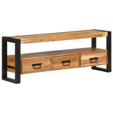 vidaXL Szafka pod TV, 120x30x45 cm, lite drewno akacjowe