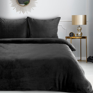 Pościel Flano czarna 220x200
