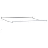 Ręczna markiza chowana Biały 3,5 x 2 m Aluminium
