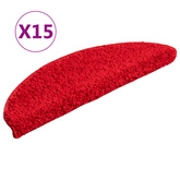 Maty na schody 15 szt. 56x17x3 cm Czerwone półokrągłe