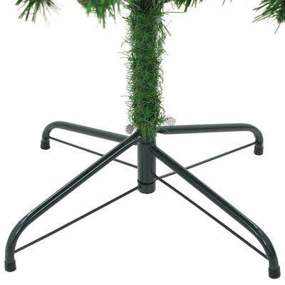 vidaXL Sztuczna choinka z lampkami, bombkami i szyszkami, 210 cm wariant 6