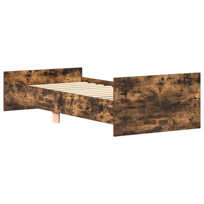 Ramka łóżka Dąb wędzony 80 x 200 cm Drewno inżynieryjne