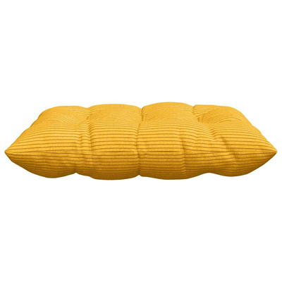 Poduszki na siedziska 4 pcs Jasnożółty 40 x 40 x 6 cm