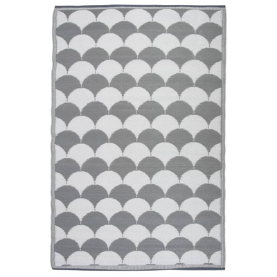 Esschert Design Dywan zewnętrzny, 180x121 cm, szaro-biały, OC24