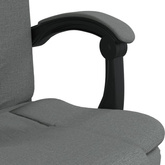 vidaXL Rozkładany fotel biurowy, ciemnoszary, obity tkaniną model standard