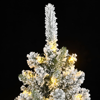 Sztuczna choinka, ośnieżona, 300 lampek LED, 210 cm