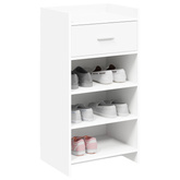 Szafka na buty Biały 48 x 36 x 92 cm Drewno inżynieryjne