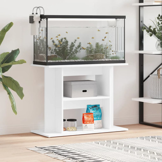 Szafka pod akwarium, biała, 80x35x60 cm