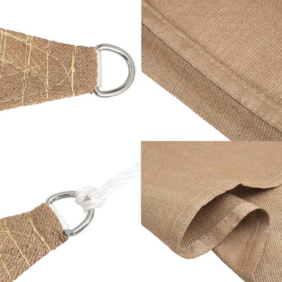 Żagiel przeciwsłoneczny, 160 g/m?, taupe, 5x7 m, HDPE