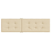 vidaXL Poduszka na leżak, beżowa, (75+105)x50x4 cm