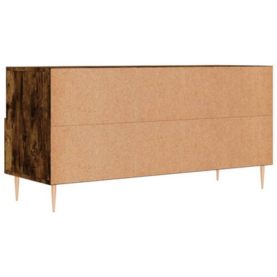 vidaXL Szafka pod TV, przydymiony dąb, 102x36x50 cm wariant 6