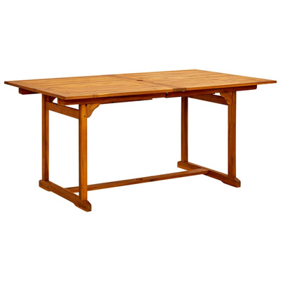 7-częściowy zestaw mebli ogrodowych, lite drewno akacjowe, 160-240 cm