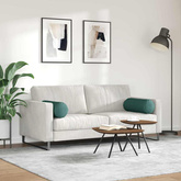 Poduszki Wałkowe 2 pcs Ciemna zieleń ? 25 x 70 cm tkanina