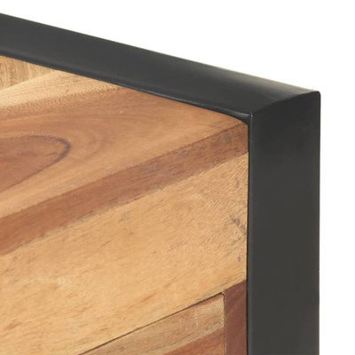 vidaXL Biurko, 110x50x76 cm, drewno stylizowane na sheesham