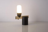 Lampka nocna Sakai Ledea czarna metalowa LED nowoczesna