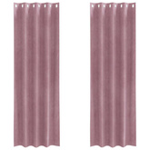 Zasłony zaciemniające 2 pcs Ciemny Róż 140 x 260 cm Aksamit